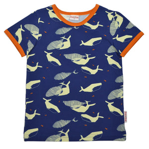 T-Shirt von ba*ba Kidswear Wal blau