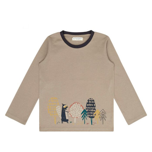 Kinder Longsleeve grau Malthe von Sense Organics