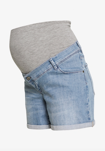 kurze Umstandsjeans Shorts Denim light wash