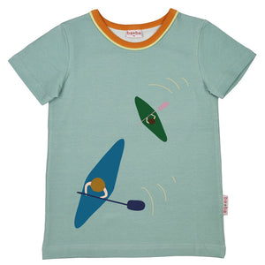 T-Shirt von ba*ba Kidswear Kajak hellblau