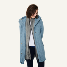 Laden Sie das Bild in den Galerie-Viewer, Umstands- und Tragejacke OIVIMAA  Outdoor Parka - Zip in Außenjacke von finside in smoke blue