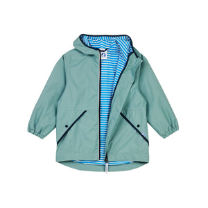 PUUSKIAINEN Essential Outdoor Jacke - Zip in Außenjacke von finkid trellis/navy