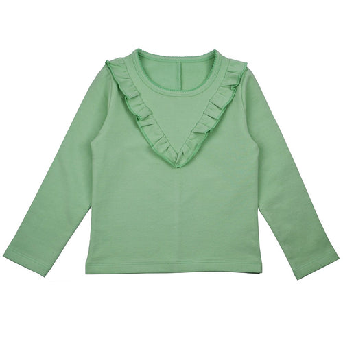 Rüschenshirt in mint von baba babywear