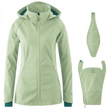 Laden Sie das Bild in den Galerie-Viewer, Umstands- und Tragejacke Softshell-Allrounder in mint von mamalila
