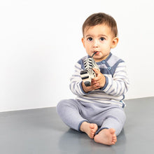 Laden Sie das Bild in den Galerie-Viewer, Baby Leggings Glattstrick Pablo in eisgrau von Sense Organics