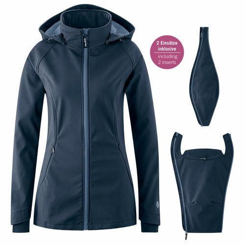 Umstands- und Tragejacke Softshell-Allrounder in navy von mamalila